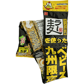 ラー麦を使ったベビースター九州限定とんこつラーメン味