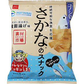 素材市場さかなのスナック（コノシロ 香ばし醤油薫る、竜田揚げ味）