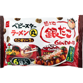 ベビースターラーメン丸（築地銀だこ たこ焼ソース味）6袋入