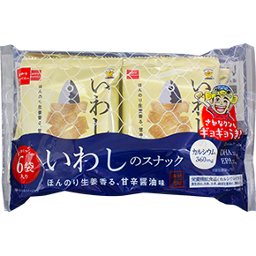 素材市場いわしのスナック（ほんのり生姜香る、甘辛醤油味）6袋入