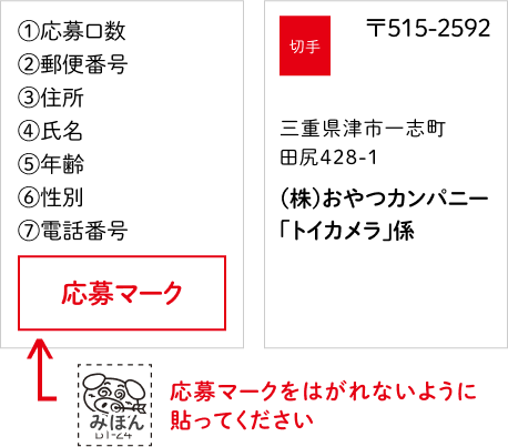 応募ハガキ