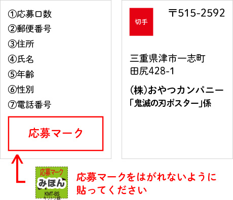 応募ハガキ